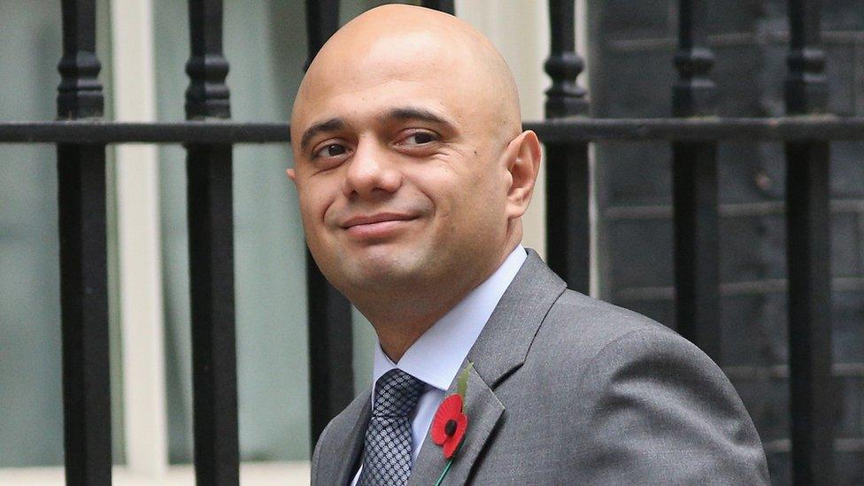 Business secretary Sajid Javid