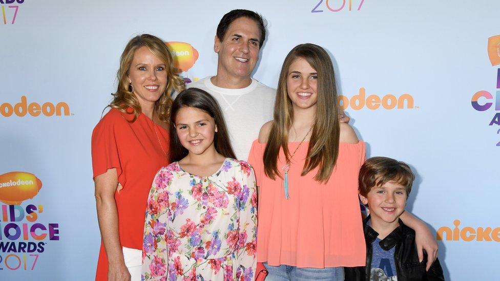 Mark Cuban and his family