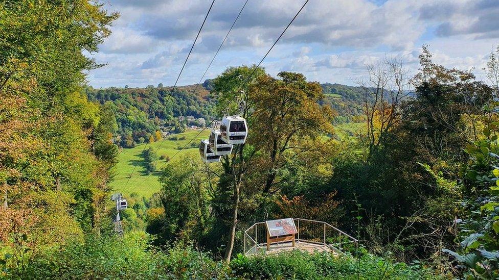 Heights of Abraham cable cars