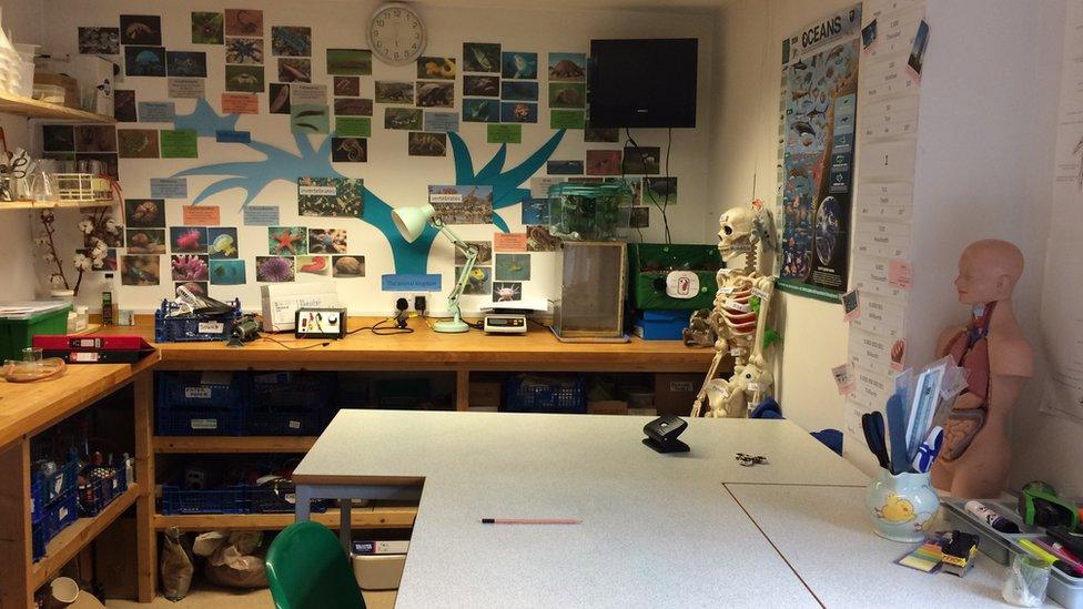 Science room at Northleigh House