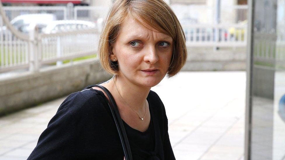 Rachel Lambert outside a court in 2016