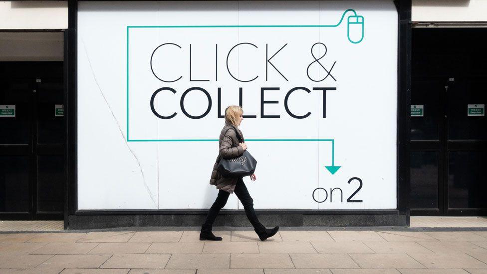 click and collect sign