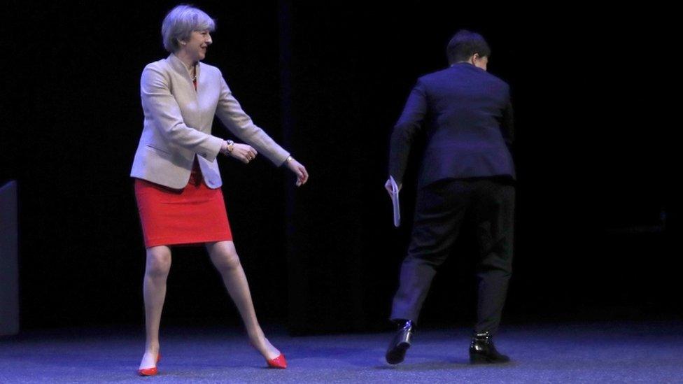 Theresa May and Ruth Davidson