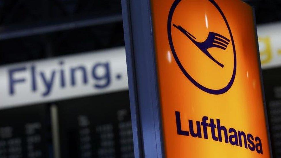 Lufthansa sign