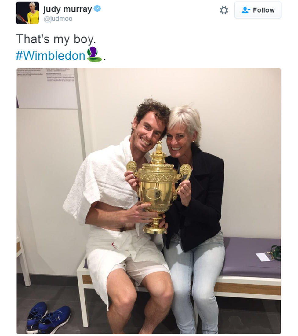 Andy with his mother Judy