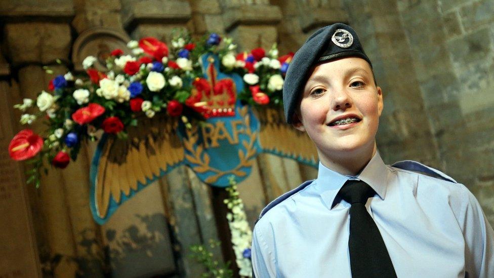 Royal Air Force centenary parade in Durham