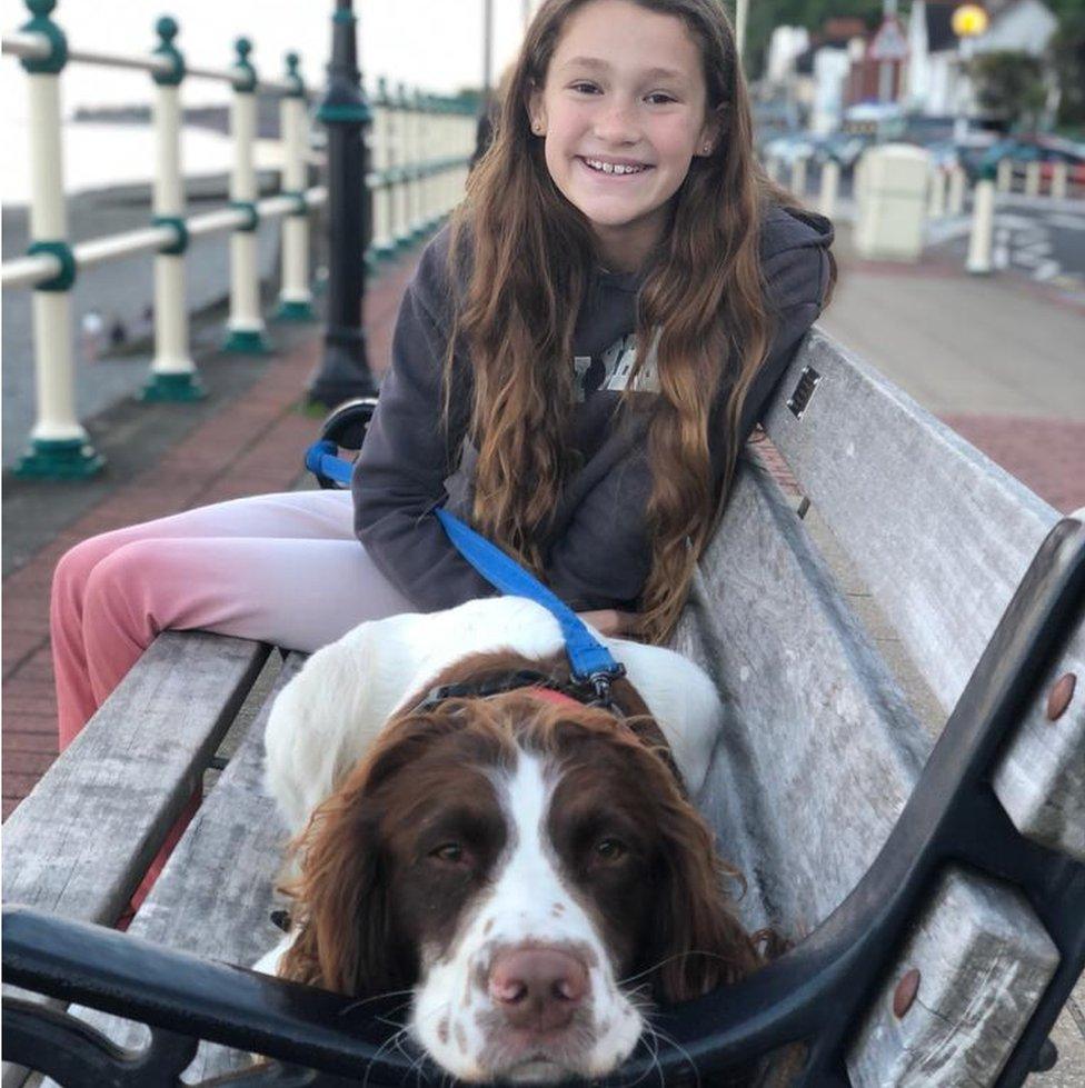 Libby and her dog