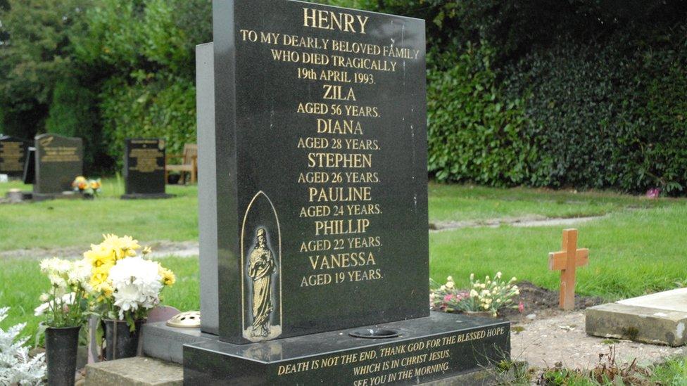 Henry family grave in Stretford