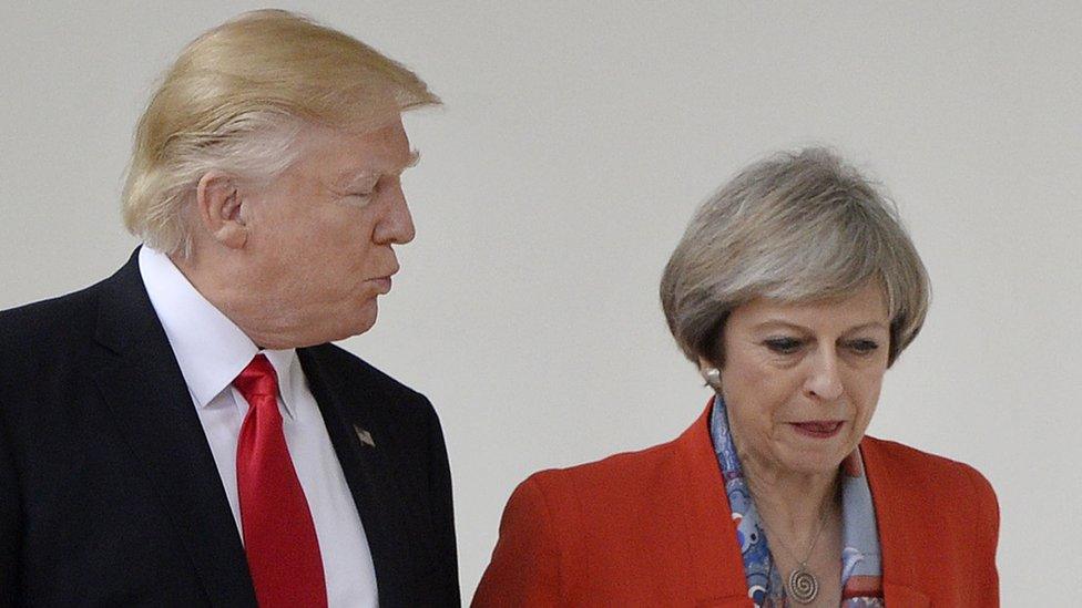 Donald Trump and Theresa May