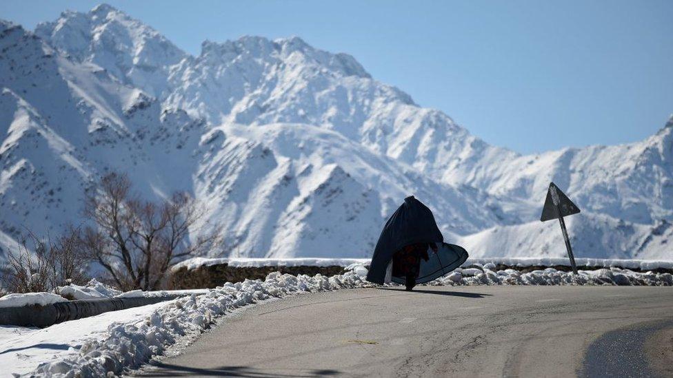 Snow in Panjshir Province in February 2019