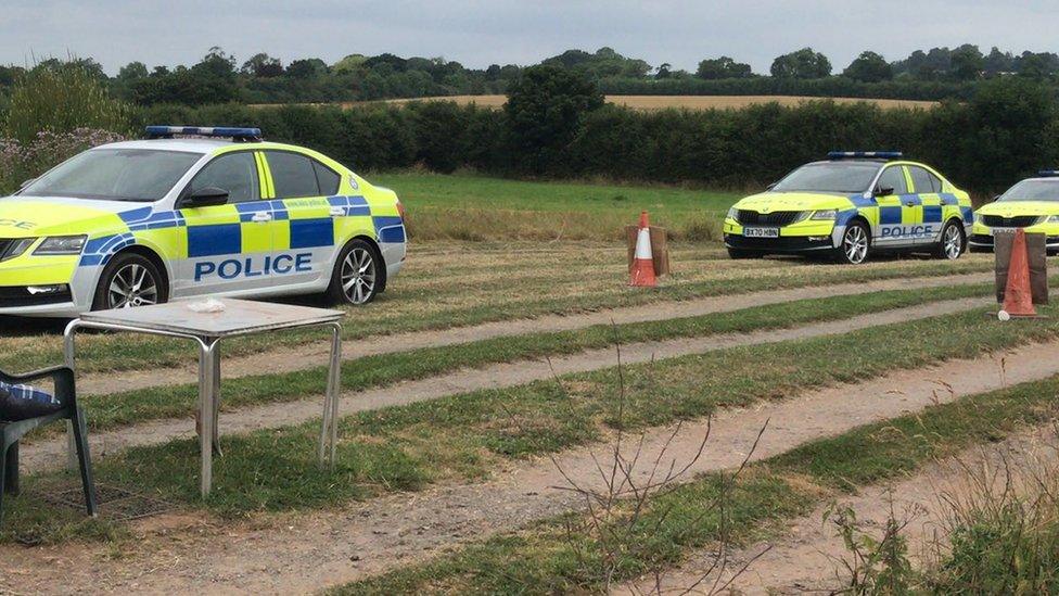 Police at car boot sale