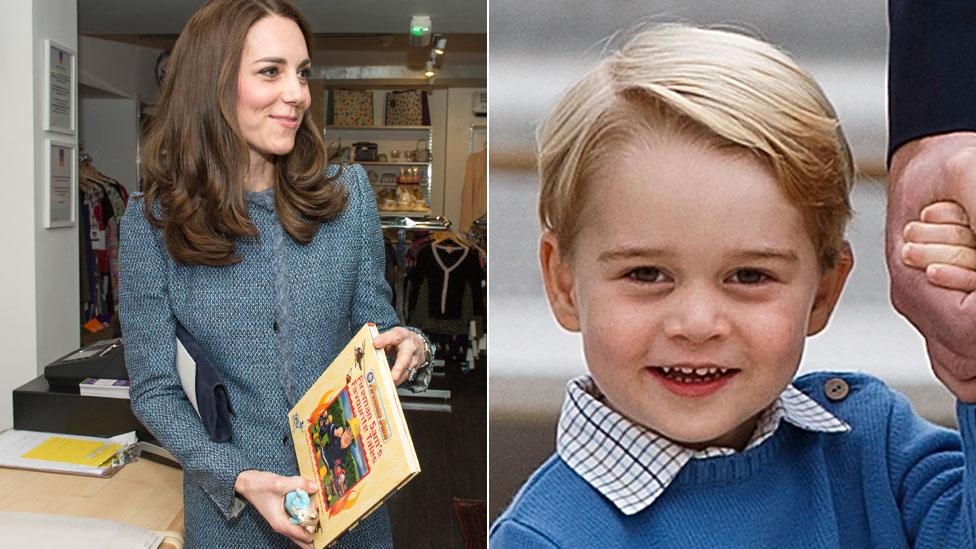 The Duchess of Cambridge and Prince George