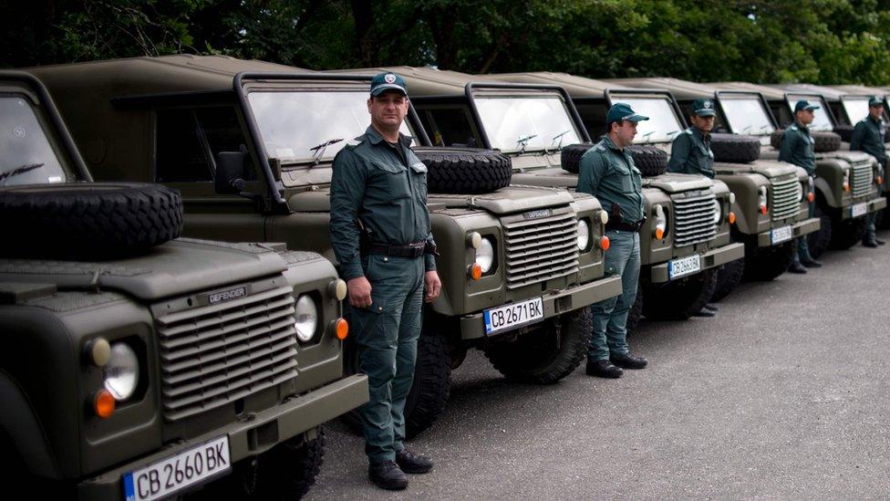 Bulgarian border police near Malko Tarnovo, 22 May 16