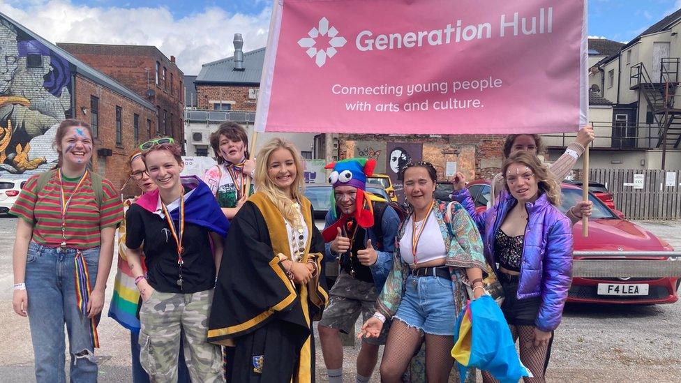 Amaya Newman, Hull's Young Mayor, and others representing Generation Hull