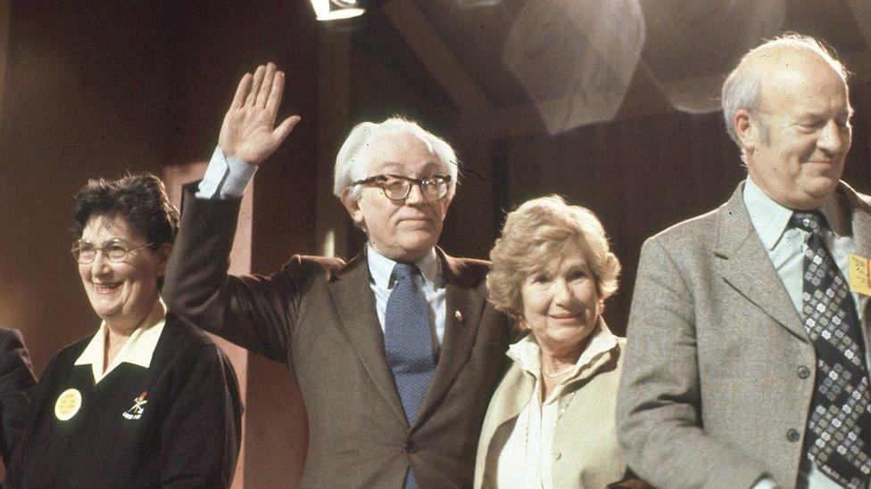 Michael Foot at 1982 Labour Party conference