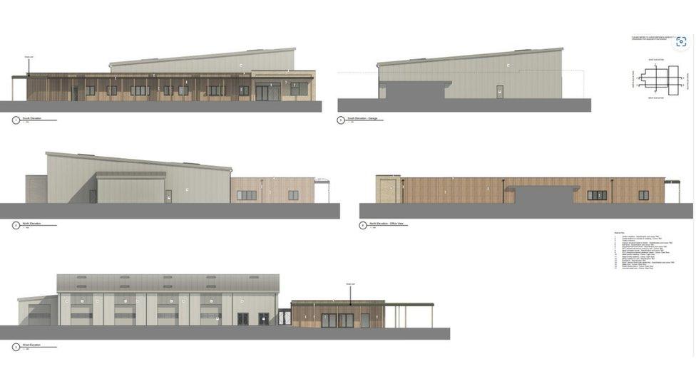 Plans for the new ambulance station at Scarborough Hospital