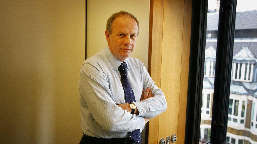 Damian Green in his Parliamentary office after his arrest in 2008