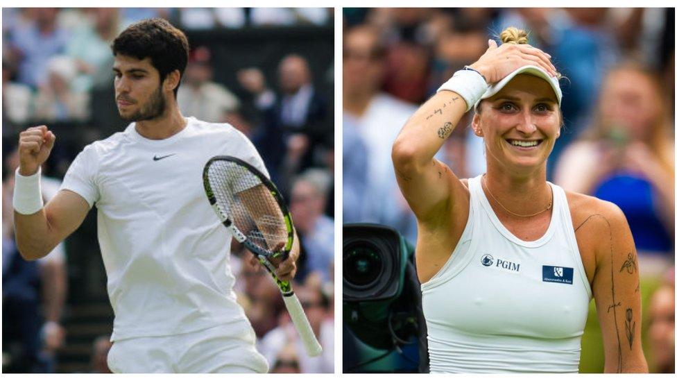 Alcaraz and Vondrousova