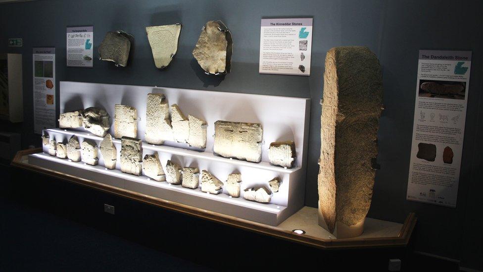 Pictish stone exhibition at Elgin Museum