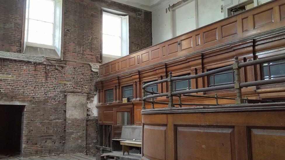 Wakefield crown court building interior