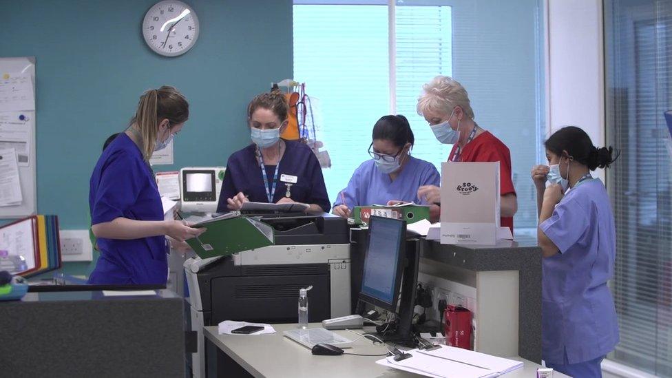 Nurses working at Ward 3A