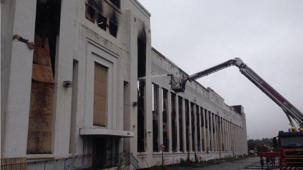 Littlewoods building after fire