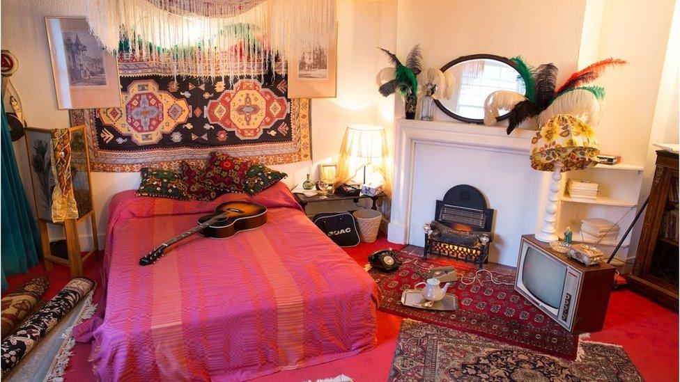 Jimi Hendrix's flat recreated