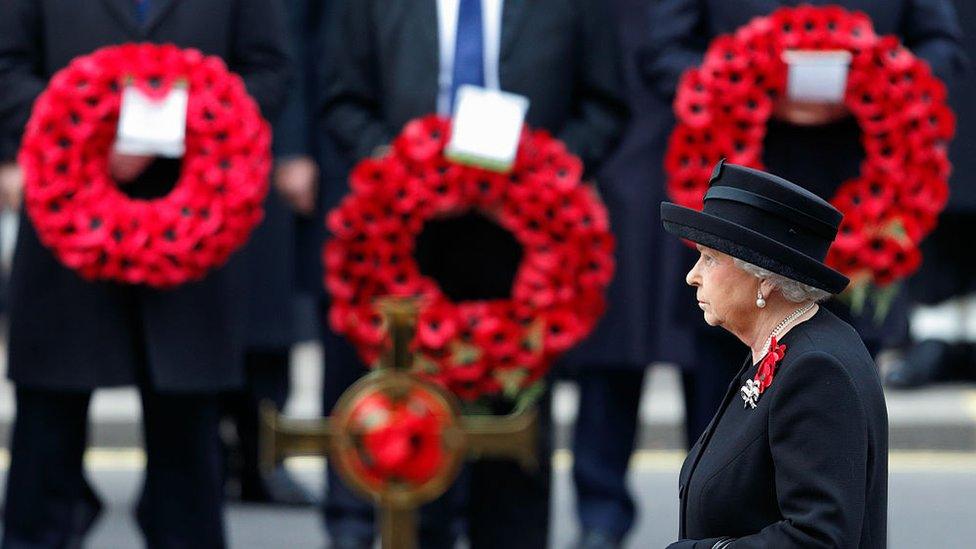 Queen at Cenotaph