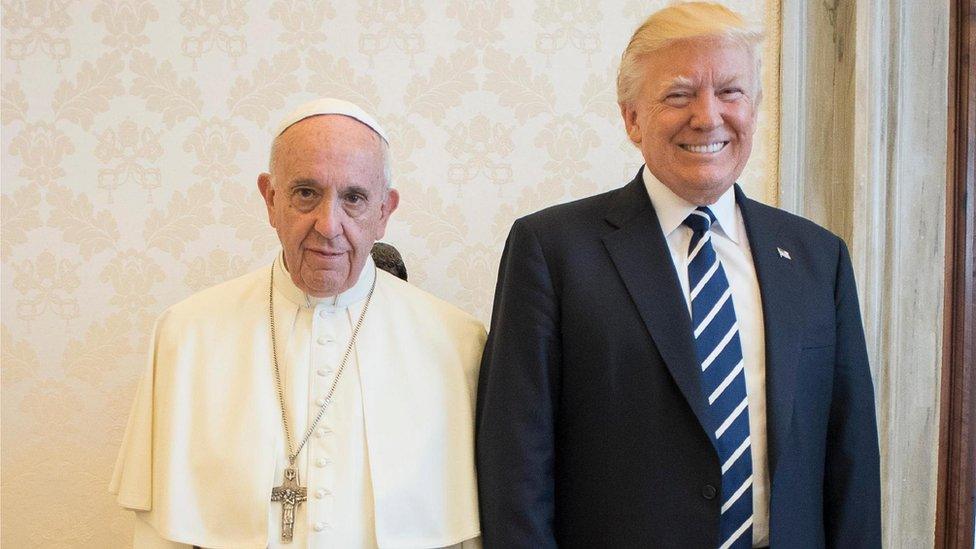 pope and Trump