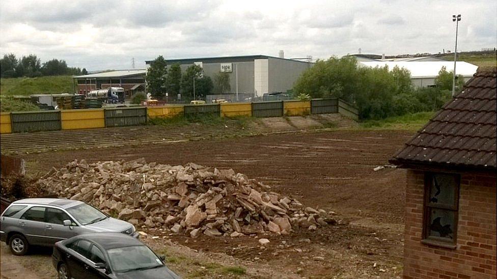 Derelict Meadow Park ground