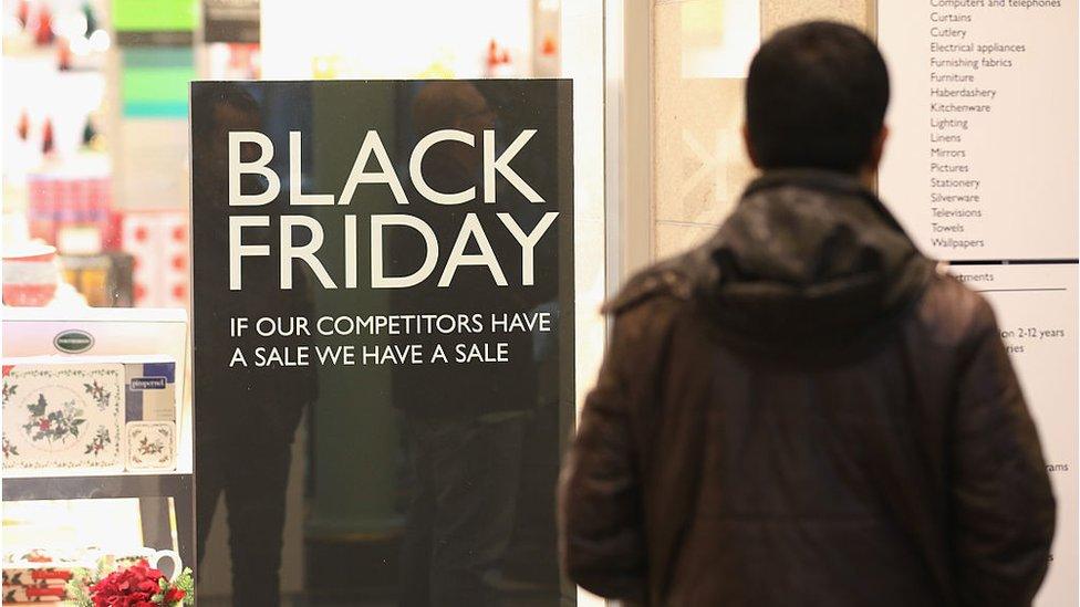 A Black Friday sale sign