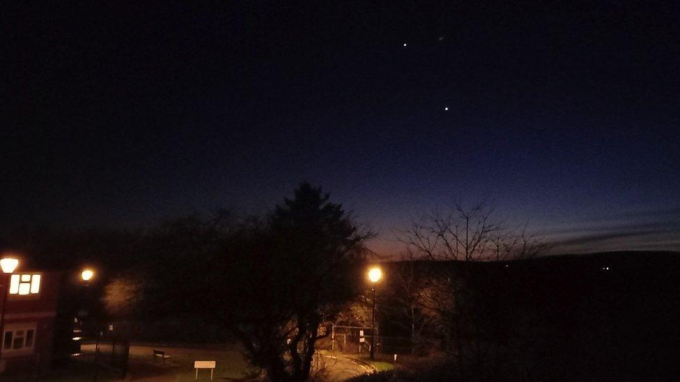 Photo of Venus and Jupiter in Llandrindod Wells