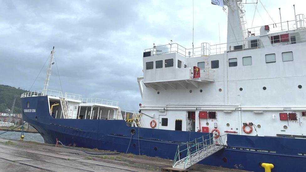 The vessel left on its survey mission from Swansea docks