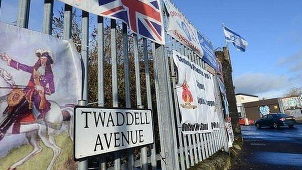 The loyalist protest at Twaddell Avenue has been ongoing since July 2013