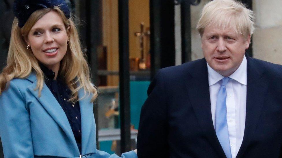 Carrie Symonds and Boris Johnson