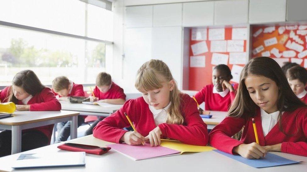 Pupils in a classroom