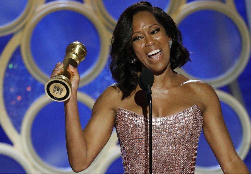 Regina King, winner of the Best Supporting Actress Golden Globe