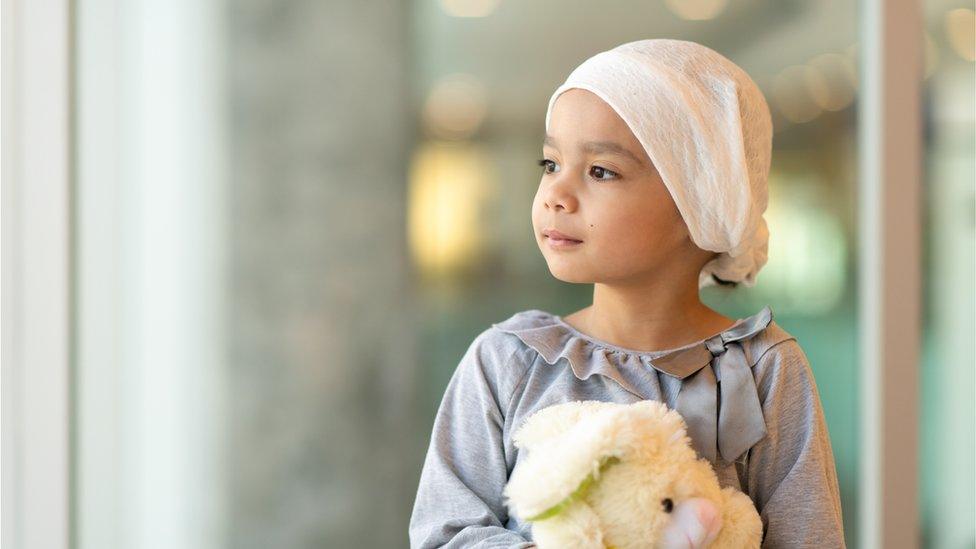 Child with cancer