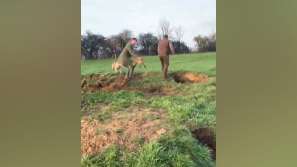 Still from the Avon Vale Hunt video