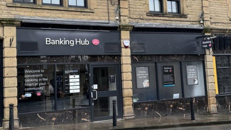 Barnoldswick's banking hub on Skipton Street.