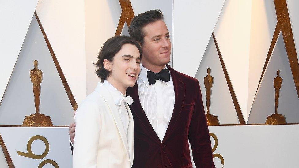 Timothee Chalamet and Armie Hammer