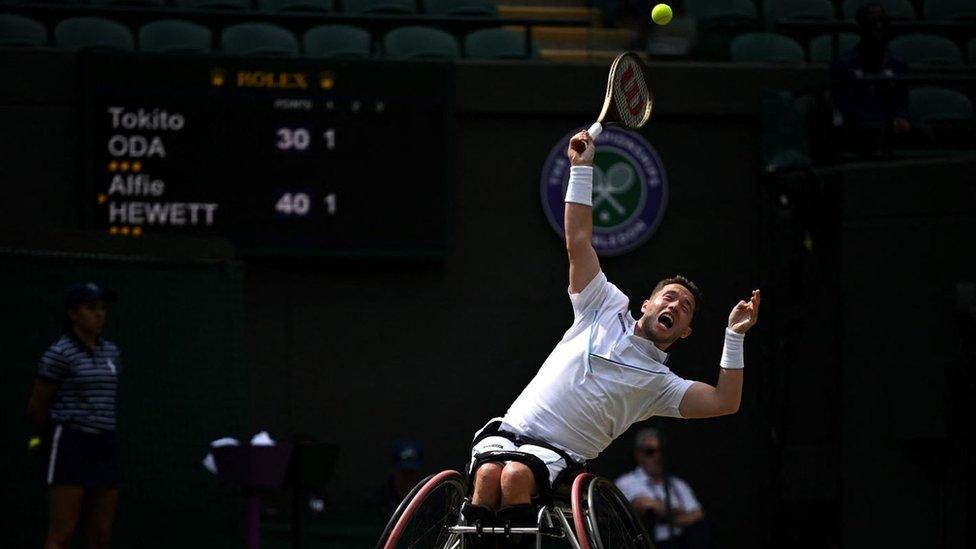 Alfie Hewett at Wimbledon