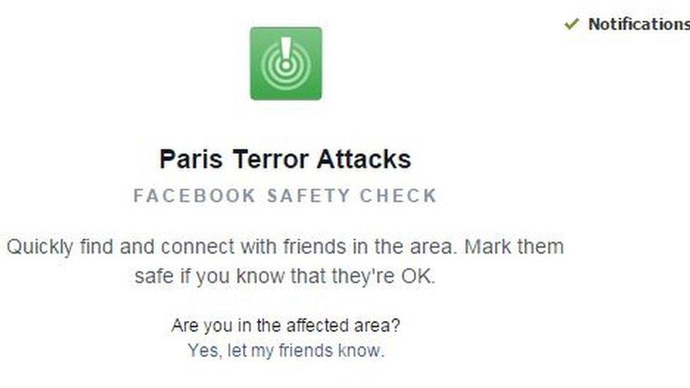 Facebook Safety Check