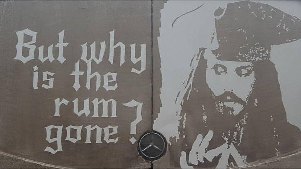 Ruddy Muddy's drawing of Jack Sparrow