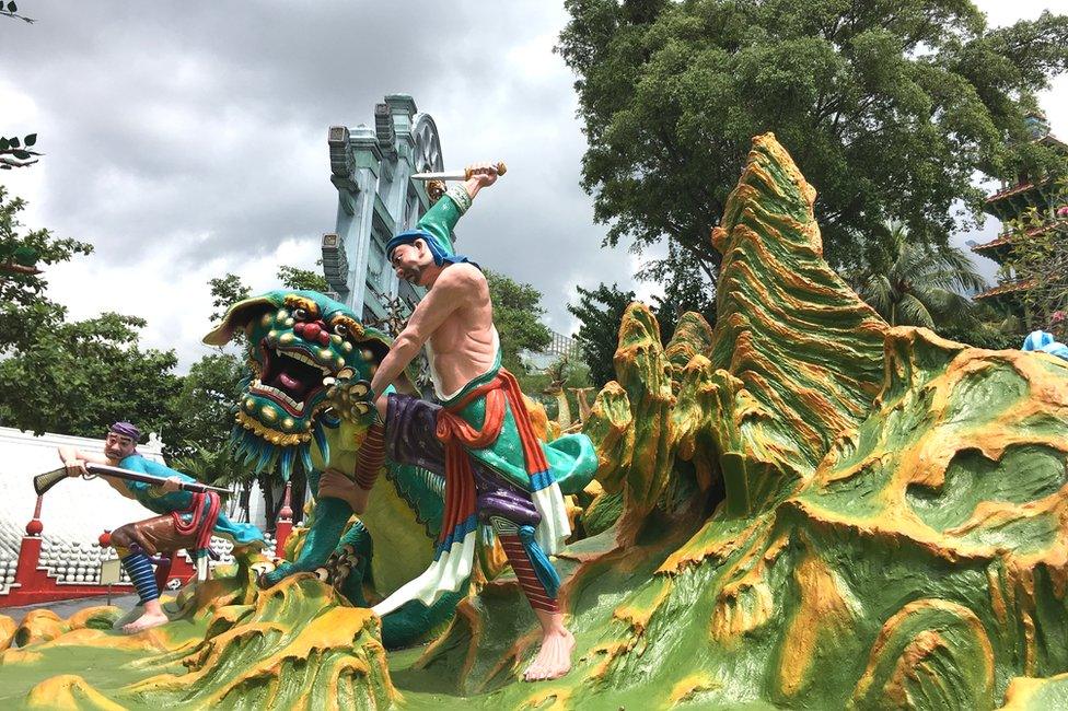 Picture of statues at Singapore's Haw Par Villa