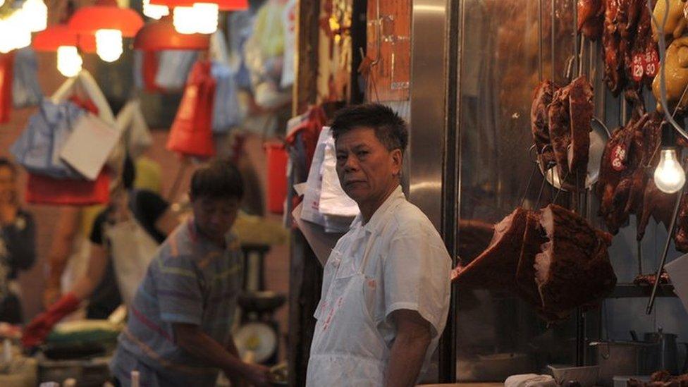 A Hong Kong wet market