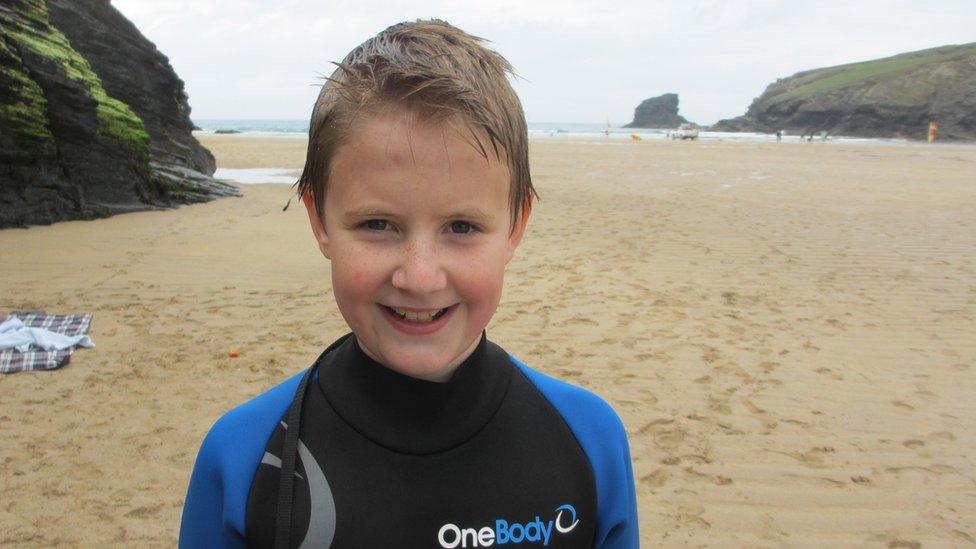 Ollie Simpkin after surfing