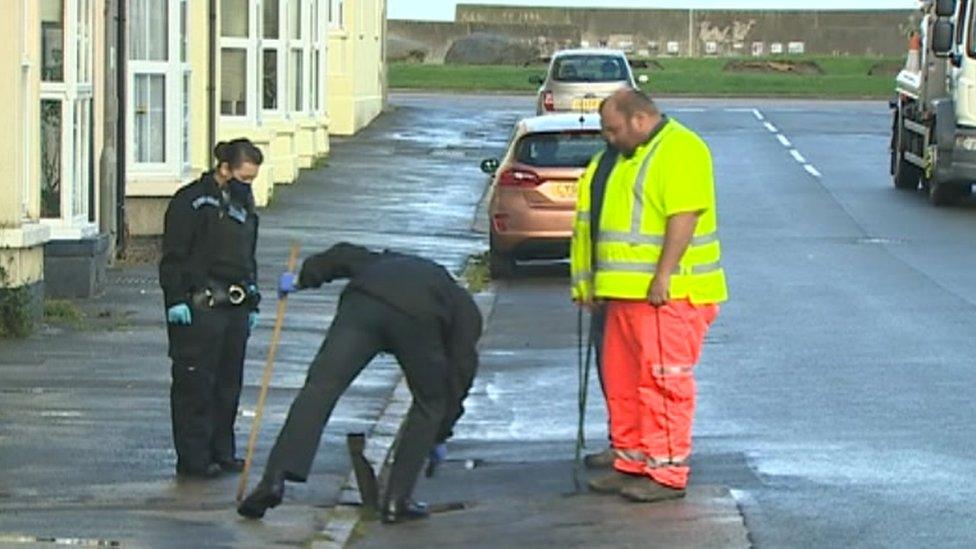 people searching drains