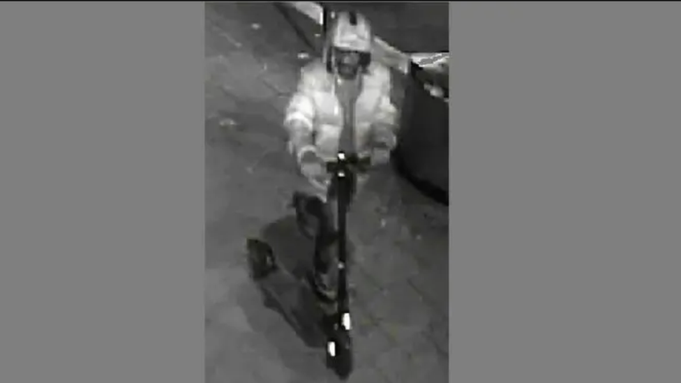 CCTV footage of the man police would like to speak with