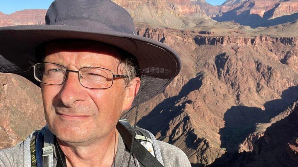 Mike Barnes at the Grand Canyon